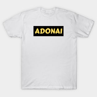 Adonai - Christian Typography T-Shirt